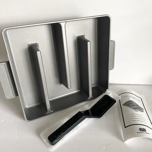 Simple Lasagna Pan-Bakers Edge Cast Aluminum Non-stick Spatula Inc New No Box